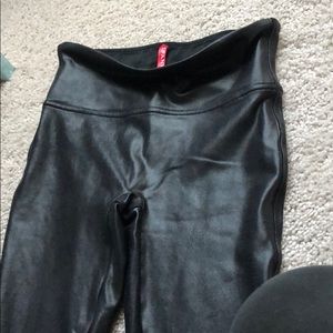 Spanx faux leather leggings